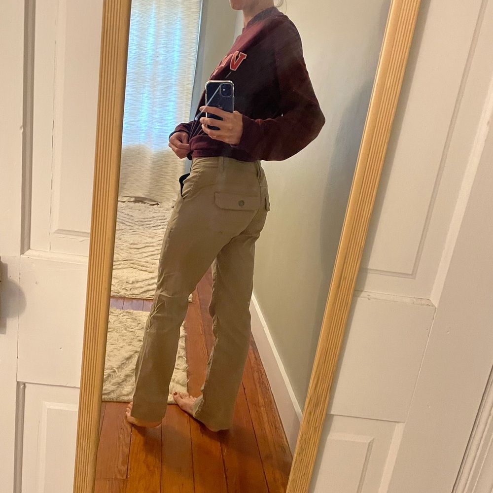 Prana Halle Khaki Pants Size 0 Short Petite